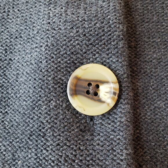 NWT QUINCE 100% Organic Cotton Cropped Cardigan Sweater Women's Medium in Gray - Picture 3 of 10